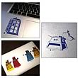 Doctor Who Set 1 Clear Vinyl Sticker 6-Pack